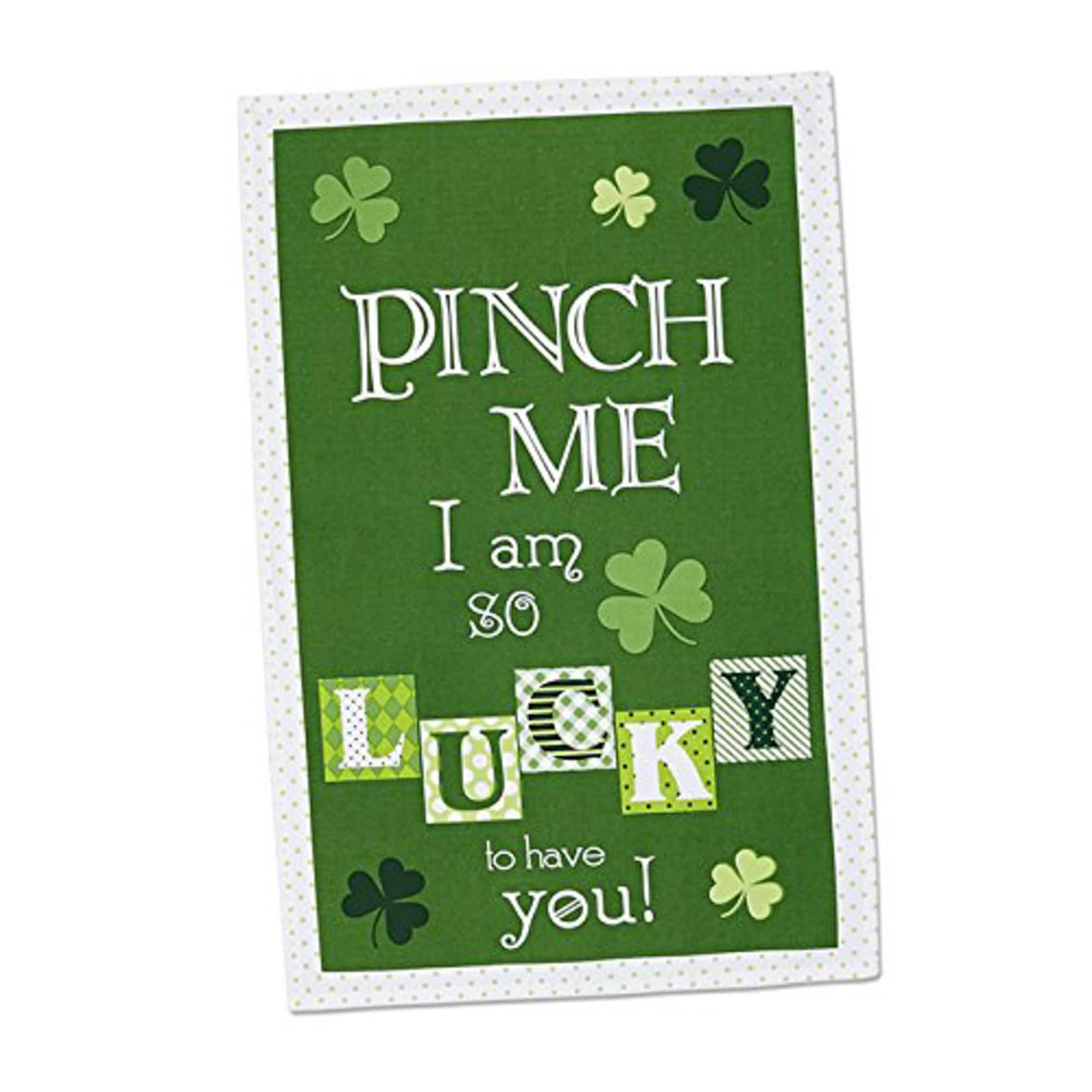 DII&#xAE; Green &#x26; White St. Patrick&#x27;s Day Printed Dishtowels, 3ct.